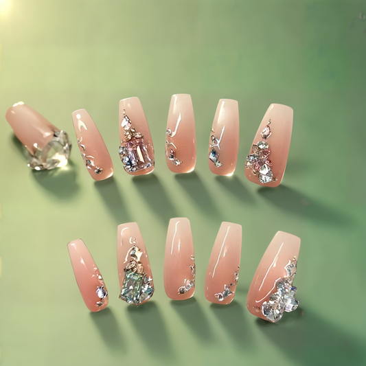 Blush & Frost Press-on Nails