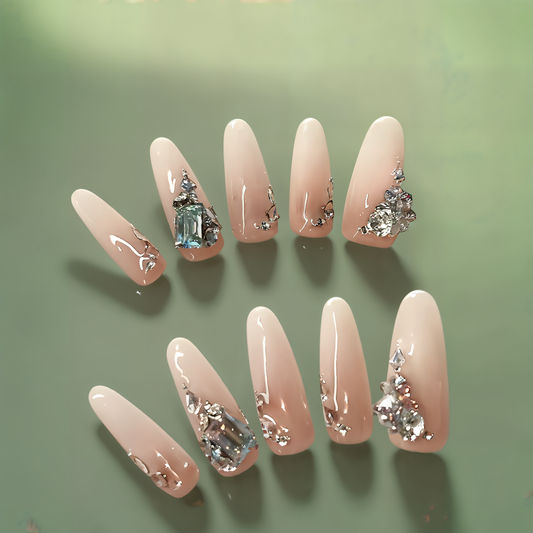 Blush & Frost Press-on Nails